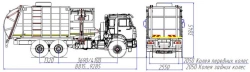 Side-loading rubbish truck model MK-4553-19