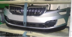 Front bumper painted Skoda Kodiaq PA, art. 565 807 221 H XXX, 565 807 221 K XXX, 565 807 221 J XXX, 565 807 221 L XXX, 56