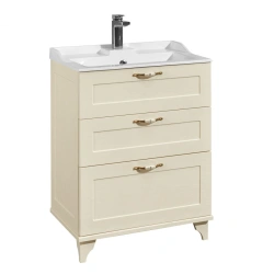 Vanity unit under sink Aquaton Leon 65 H oak beige 1A194601LBPR01.A194.6.01L.BPR.0