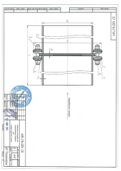 Flange connections for DBS diaphragms with nominal diameter DN from 300 to 700 mm.