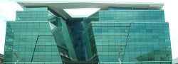 Stopsol Phoenix Green 6 mm thick coated glass with sun protection hard coating