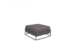 Pouffe on metal frame 2