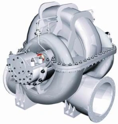 Centrifugal pump, horizontal, single-stage, volute type, with two-way liquid supply to the impeller D 200