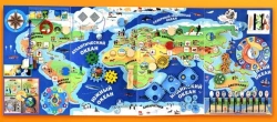 Bisiboard (didactic panel) wall-mounted "Entertaining geography". Series: OUR PLANET - EARTH