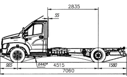 Chassis, Modification C41RC3, Diesel engine Euro-5, N2