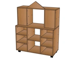 Theatre shelving unit ''Golden Key''/ SZh138