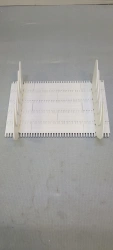 Modular strip ML5068 PE (xx X xx mm; side stop H=xx mm, edge margin xx mm; POM pin; clips)