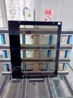 Glass Tram car 71-411 side window brown. 1174*1092 DAG 1016.7