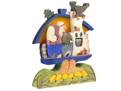 Wooden puzzle "Baba-Yaga in a hut" 08033k