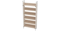 One-sided library shelving unit 900x280x1910mm (WxHxH)