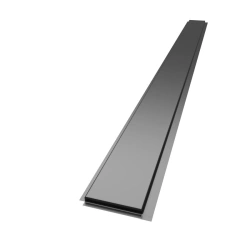 Linear metal panel "Yar'panel" -X - medium (190 x 2 470 mm) - Black-0,45 mm