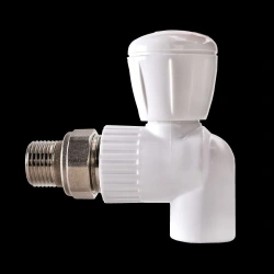 Radiator ball valve PP angled ball valve D20 1/2 HP
