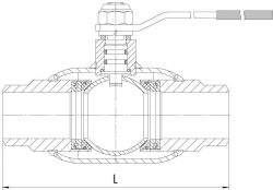 Welding ball valve ??? DN 15-400 PN 1,6-4,0 MPa