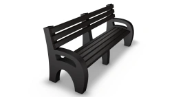 Sofa with armrests 2 m