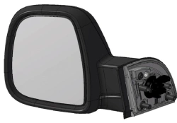 Left mirror with electric folding electrically driven heated mirror with primed lining 1679996281
