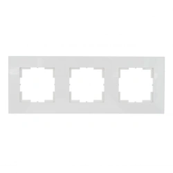 "AKSIOMA" Triple frame, white colour