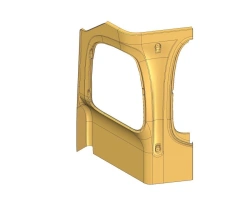 Rear partition panel exterior