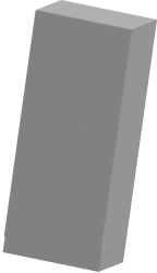 Shipboard non-metallic furniture. Double-leaf wardrobe for dresses RBPG