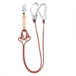 Double sling with length adjuster and shock absorber, Art. No. HS-AR22d