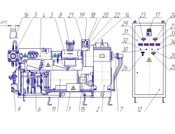 Rubber processing machine single worm MCHT-125/6-L-CHB