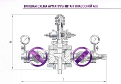 Fittings of rod pumping (ASH) type