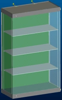 Vertical display cabinet type EO