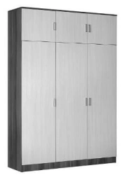 Wardrobe for storing suits with rod