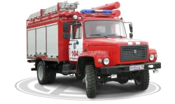 Fire tanker truck, modification 2322K3 based on GAZ 33086 chassis