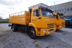 Special cargo truck on Kamaz 4308-G5 chassis. GIRD brand. Type 5849BF. Modification 5849BF-0000050. Loader design