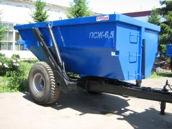 Tractor dump semi-trailer for liquid fractions PTSZh-6,5