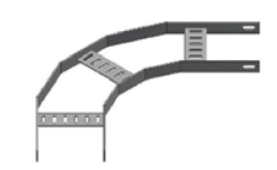 Cable ladder horizontal swivelling 90 degrees for cable ladders type 3 and type 4 (PG90-KLN)