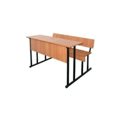 Monoblock auditorium table, two-seater Model: SM-1 of "Edelwood" trade mark