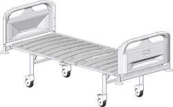 KF2-01-"MSC" (MSC-3102EL) - Functional bed, on wheels, plastic backrests, bed - plastic lamellas, regulation of sections, electr