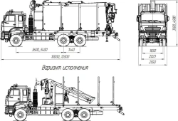 Sorting truck with GM/CMU (logging truck with GM/CMU) 5908EA
