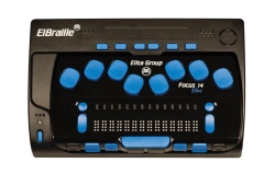 Portable computer with Braille input/output and speech synthesiser, brand "ElBraille", model ElBraille-W14JG2