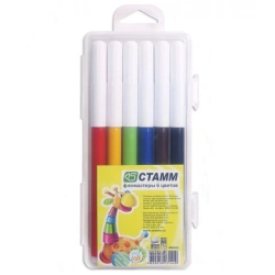 Crayons "Merry Toys", 06 colours, washable, plastic.pencil case, europodweight