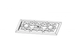 Lens for LED luminaires AMT-HB-173x70-5050(12)-30x90-GT
