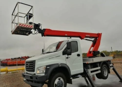 Special autohydraulic lift AGP-18.3.64, type 36K8 with working equipment of hoist with working platform VA180T, base chassis