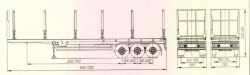 Assorted sorting trailer, brand UST, type 946512, modification 946512-000A3??-??, manufactured in accordance with TU 4525-049-53