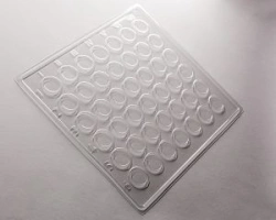 Polymer immunological single-use 42 well plate (transparent). Item No.: M-06/1