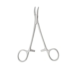 TZ-01-293-14,5 Neurosurgical styletising clamp, curved, 145 mm