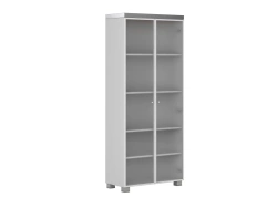 Tall cupboard with glass doors, item no. EDV421