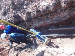 Installation for pipe end preparation