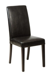 Upholstered chair on wooden frame