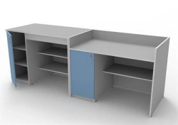 Two-section laboratory demonstration table for physics classroom