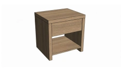 Bedside cabinet with cut-out handle Hilt standard