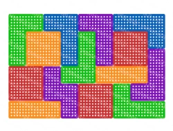 Wall panels "Tetris" 14 pieces (classic) PNT-014