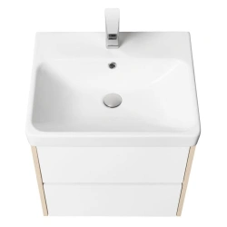 Cabinet under sink Aquaton Scandi 55 white, oak verona 1A251701SDB201.A251.7.01S.DB2.0