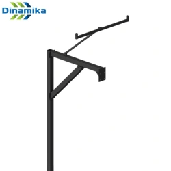 Basketball rack under concreting with 1,2 m height, collapsible profile 80x80