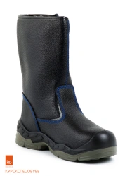 Boots with combined upper (leather/artificial leather), model KSO boots.